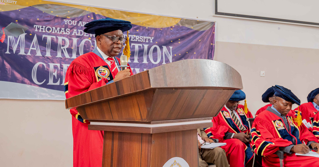 Tau Founder/chancellor Closing Address At 3rd Matriculation Ceremony