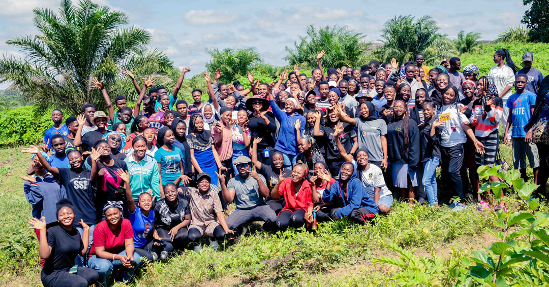 Tau Freshmen Participates In Tree Planting Exercise As Part Of Matriculation Week Programme