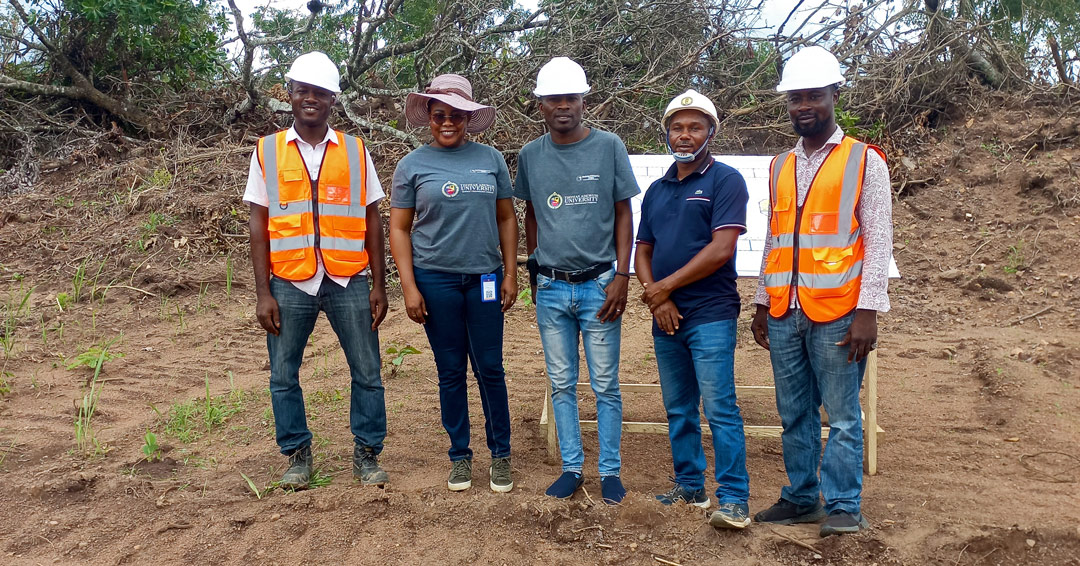 Tau Vice-chancellor Tours New Faculty Building Construction Site And Aquaculture Centre